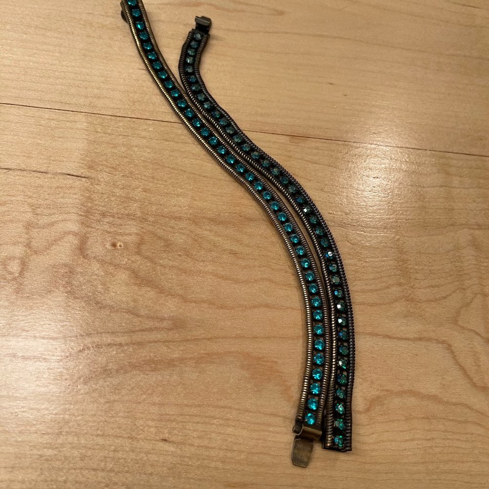 Loren Hope Mini Clara Bracelets - Teal and Jet AB